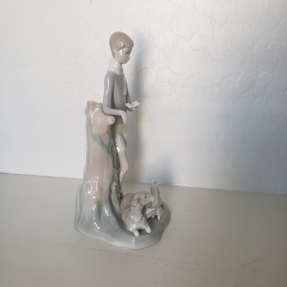 Lladro figurine BOY With LAMBS LLADRÓ Figurine. 4509 porcelain matt - Picture 14 of 15